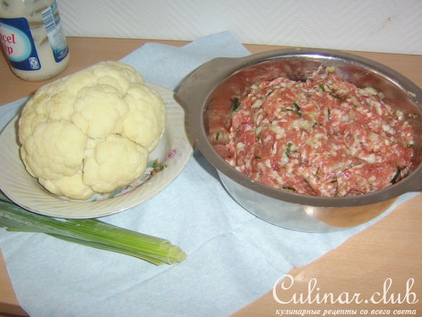 Фаршированная цветная капуста.