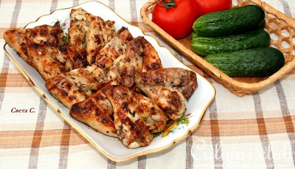 Куриные крылышки гриль