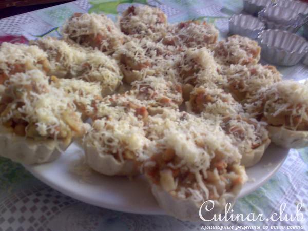 Корзинки с мясным рагу