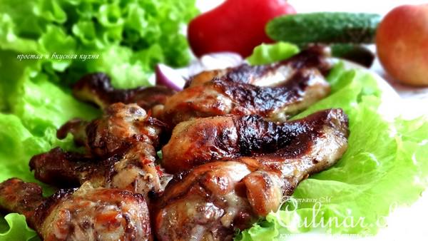 Ароматный шашлык из куриных ножек