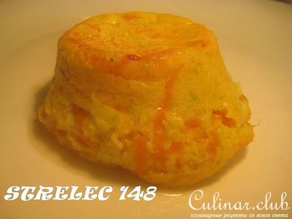 Суфле из тыквы и кабачка с горгонзолой.