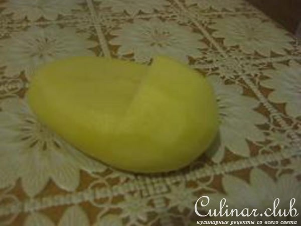 "Лапти" из картофеля с грибочками и баклажанами