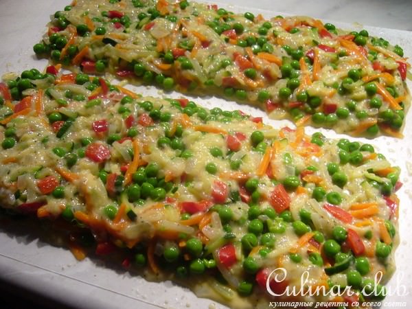 Сырно-овощные палочки