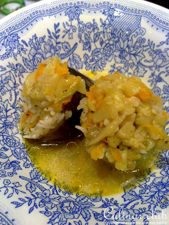 Кабачки и баклажаны фаршированные