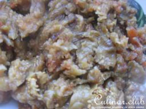 "Лапти" из картофеля с грибочками и баклажанами
