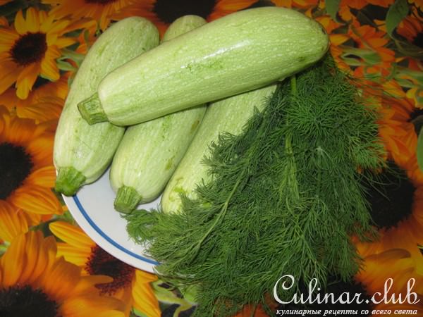 Кабачок под шапкой