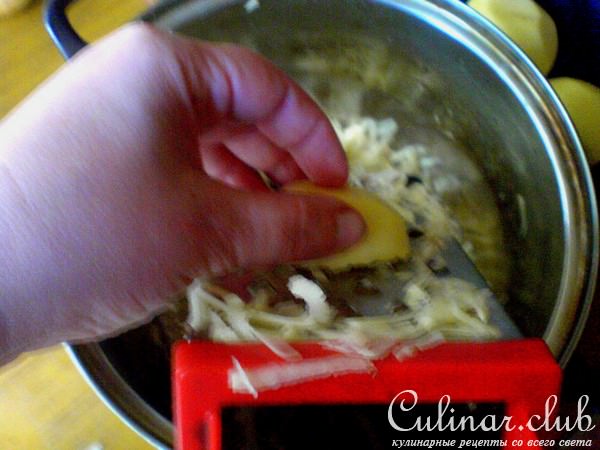 Хрустящие драники с шампиньонами