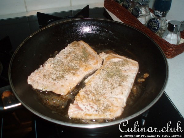 семга с лучком