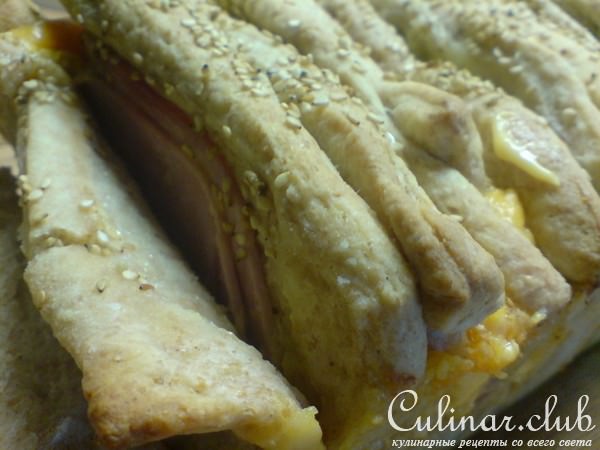 Monte-Cristo Bread//Закусочный хлеб с ветчиной и сыром