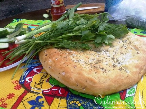 Чесночная лепёшка