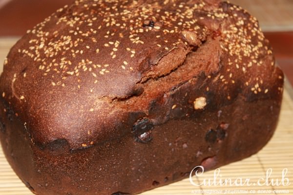 Ржаной хлеб на закваске с сухофруктами и орешками. Любимый хлеб моей мамы