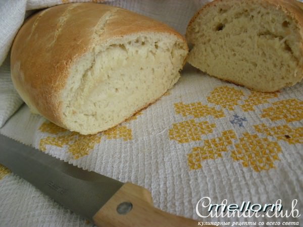 Батон на сыворотке с манкой