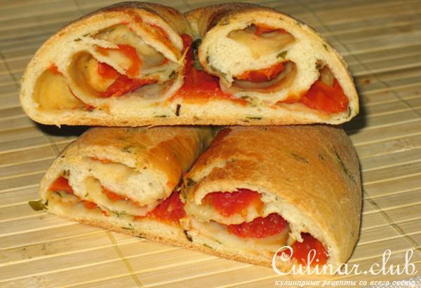 Панини с начинкой из подсушенных томатов