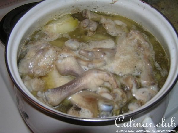 Холодец из куриных лапок
