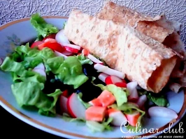 САЛАТ С ЛАВАШОМ