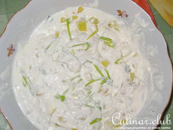 рулет из салата