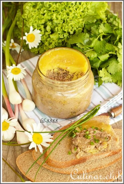 Конфи из куриной печени.
