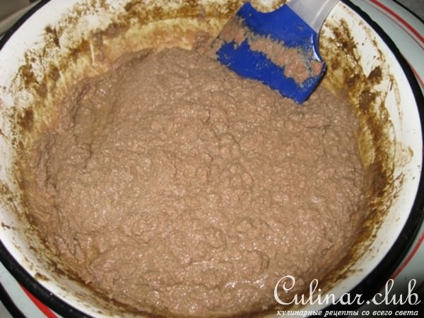 Вареный куриный паштет