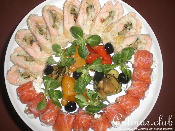 Рыбный рулет.