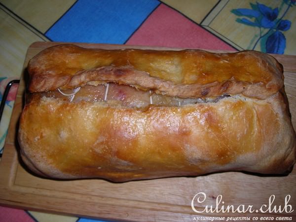 Рулет из свиного брюшка