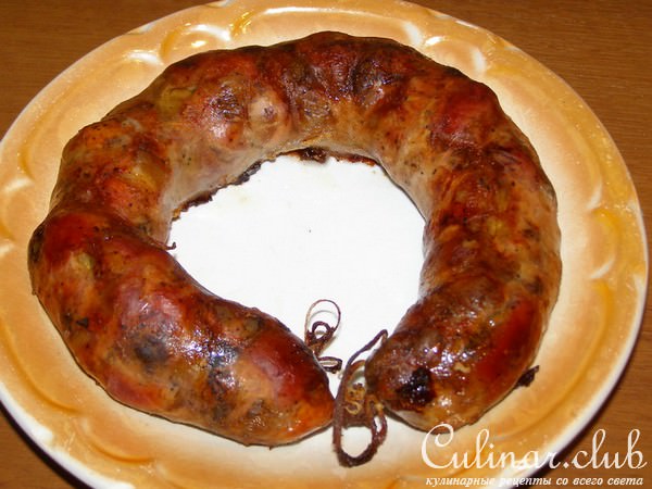 Домашняя колбаска к праздничному столу!(вариант)