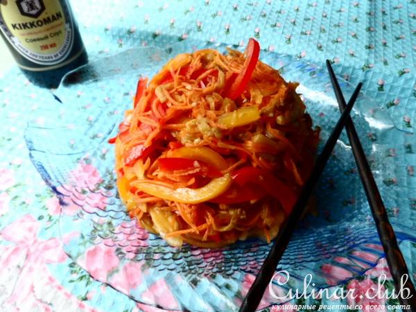 Овощная холодная закуска.