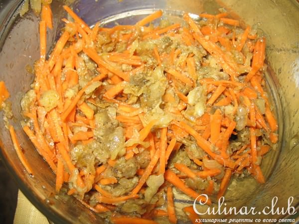 салат "Баклажаны с морковью"