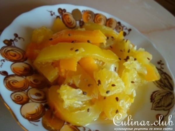 Сладкий перец маринованный с цитрусами