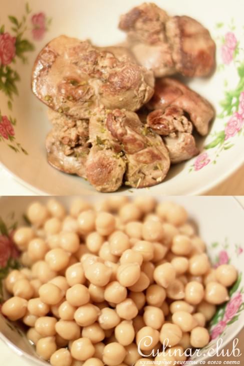 Нутово-печеночный паштет с яркой начинкой из кураги