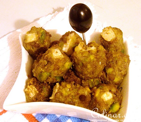 Закуска "оливки" с сыром - чечевичные фантазии