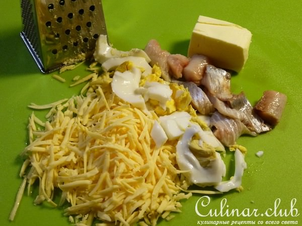 "Закуска из хлебных корзиночек с семгой и каперсами"