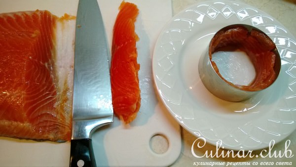 Закуска из форели с соевым соусом
