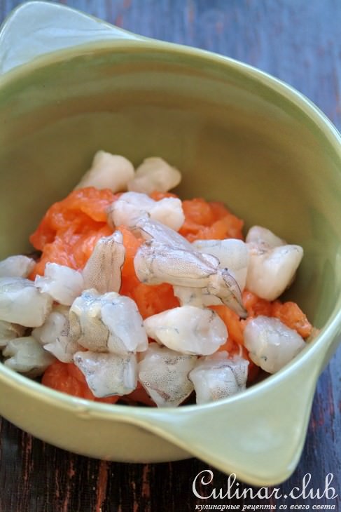 Семга маринованная (два рецепта) и жульен "Морской"
