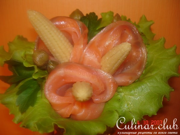 Закуска " Цветочки от Эммочки "