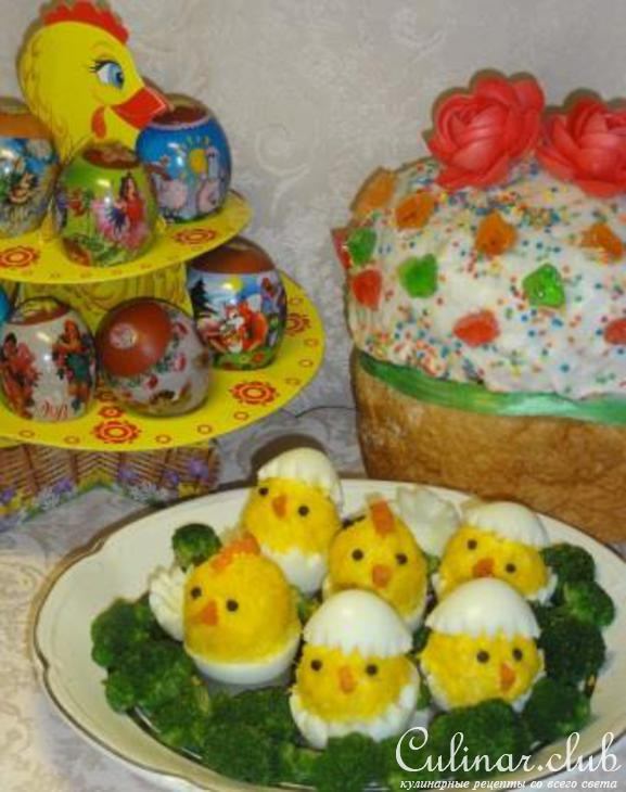 Сырные цыплята пасхальные