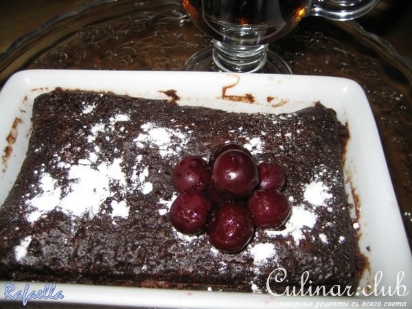 Самый простой очень шоколадный кекс