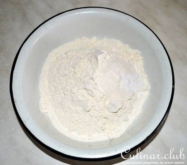 Лимонный кекс с черникой