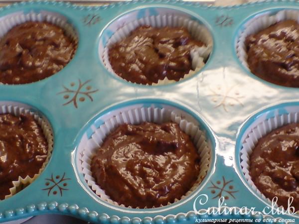 Кексы шоколадные с марципаном и цедрой апельсина