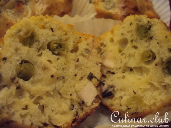 закусочные кексы с курицей и эстрагоном (Cake au poulet et a l39;estragon)