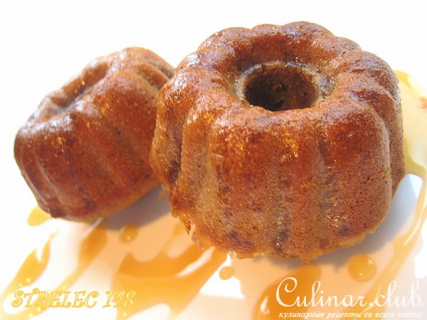 Маффины с кленовым сиропом и грецкими орешками.