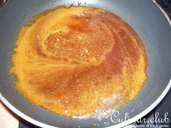 Постный медово-карамельный кекс