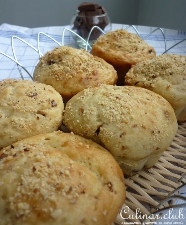 Маффины с мятным сиропом и шоколадом