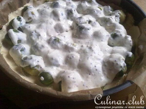 Киш с брюссельской капустой