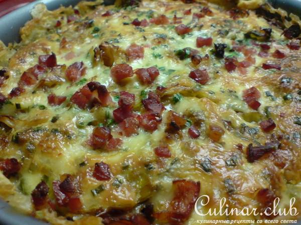 Пирог с капустой,пореем и беконом,нет!,не немецкий!Италия-Napoli!