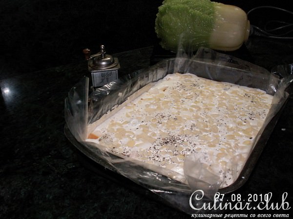 Пай с сыром и с миндалём