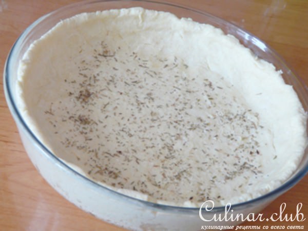 Киш с брокколи и сыром Фета