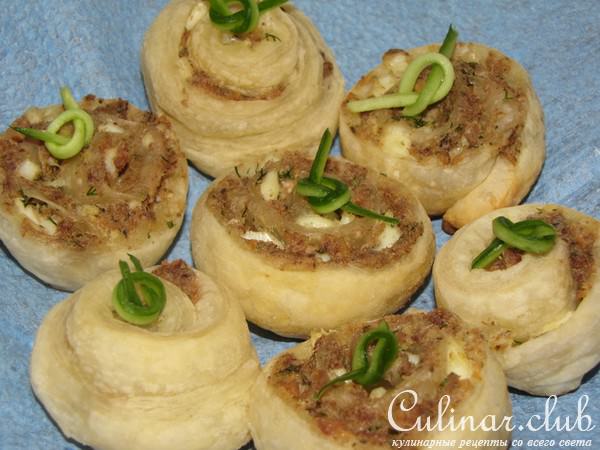Закусочные рыбные розочки