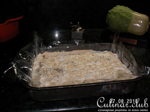 Пай с сыром и с миндалём