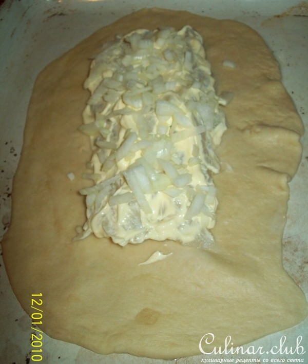 Пирог с рыбным филе