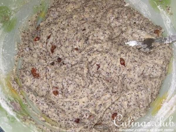 Маковое печенье с изюмом